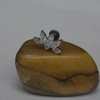 Labret Cluster em Titânio com 6 Pedras 1.2mm - (MEIA FLOR) - TIT16 - Foto 2