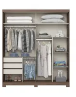 Guarda-roupa Verg 02 Portas Deslizantes D239 Henn  - Foto 5