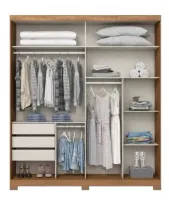 Guarda-roupa Verg 02 Portas Deslizantes D239 Henn  - Foto 8