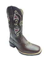 Ref: 1203 - Bota Country Texana Perdigão Feminina 34 ao 39 - Cor Pinhão