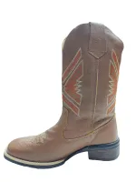 Ref: 1213 - Bota Country Texana Perdigão Masculina - Cor Conhaque - Foto 3