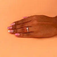 Anel noivado de prata 950 - AN566 - Foto 2