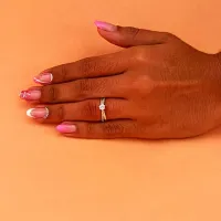 Anel de prata solitário - MA117 - Foto 3