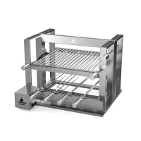 Grill Elevatório Gourmet com Motor 4 Espetos