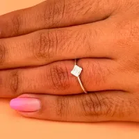 Anel de Prata Feminino - com pedras - AN1879 - Foto 2