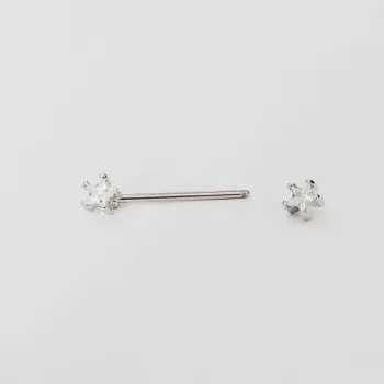 Micro Bell  Aço BANHO DE DIAMANETE 1.2mm MAMILO - ESTRELA - BNH23 - Foto 2