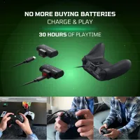 Power Kit  Nyko (1 Baterias recarregável + 2 Tampas da Bateria (1  Controle Series + 1 One) + cabo USB-C carregamento) 86302 - Xbox Series X/S e Xbox One  - Foto 9