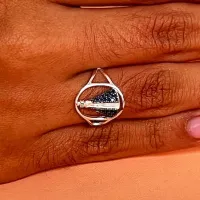 Anel de prata N.S Aparecida - 270851 - Foto 2