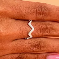 Anel de prata zig-zap - 271736 - Foto 2