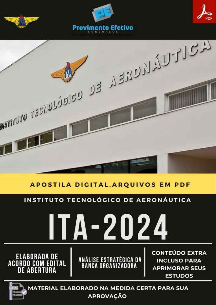  Apostila ITA Oficiais Engenheiros da Ativa 2024 Imagem