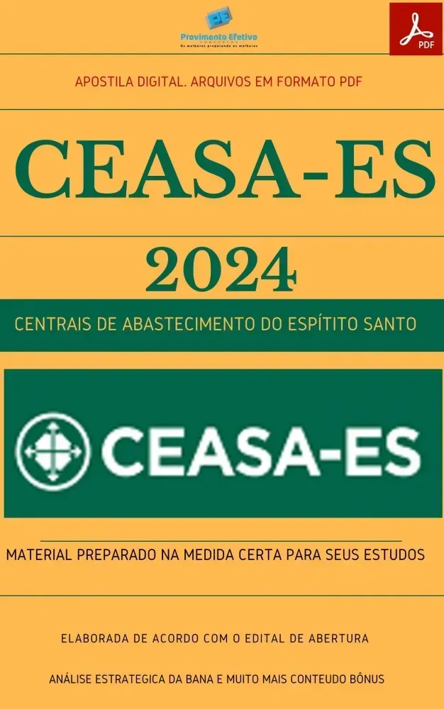 Apostila CEASA ES Técnico Contabilidade 2024 Imagem