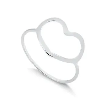 Anel de prata 950 - Coração - 270136