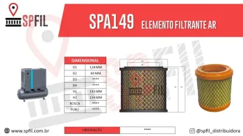 ELEMENTO FILTRANTE AR SPA149