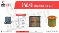 ELEMENTO FILTRANTE AR SPA149