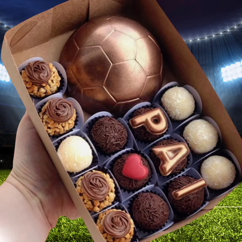 Caixa de brigadeiros com Bola de Chocolate