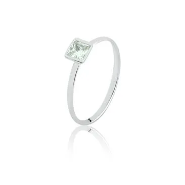Anel Delicate Quadrado 950 - 270150 Imagem