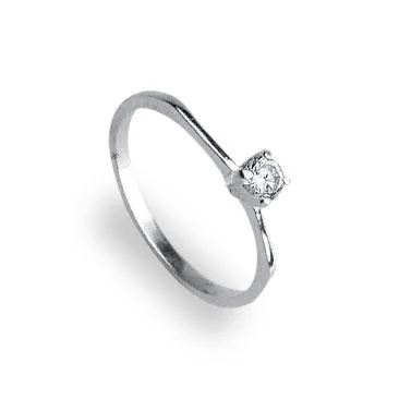 Anel de prata 950 - Solitário - 270283