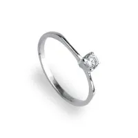 Anel de prata 950 - Solitário - 270283