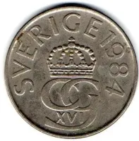 Suécia - 1984 - 5 Kronor
