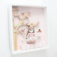 Boneca - Quadro Jardim  - Porta Maternidade - Foto 3