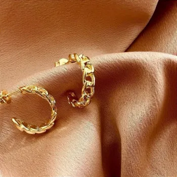 BRINCO ARGOLA PREMIUM, ANTIALÉRGICO, BANHADO A OURO 18K - Foto 2