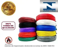 Cabo Flexível 0,30mm 1 Metros 750V Certificado inmetro 100% cobre