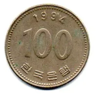 Coréia do Sul - 1994 - 100 Won