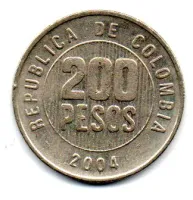 Colômbia - 2004 - 200 Pesos