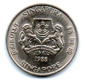 Cingapura - 1988 - 20 Cents