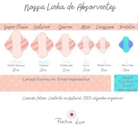 Absorvente Ecológico PP - AZUL MANDALA - Levíssimo diário - Foto 4