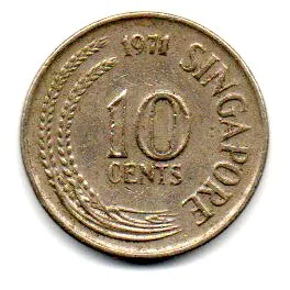 Cingapura - 1971 - 10 Cents