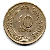 Cingapura - 1971 - 10 Cents