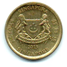 Cingapura - 2013 - 5 Cents