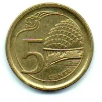 Cingapura - 2013 - 5 Cents - Foto 2