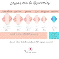 Absorvente Ecológico P - VERDE GALHOS - Fluxo Leve Diurno - Foto 5