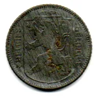Bélgica - 1945 - 1 Franc - (Emissão Sob Domínio da Alemanha 2° Guerra) - Foto 2