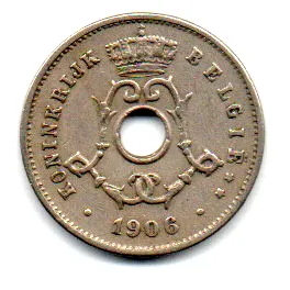 Bélgica - 1906 - 5 Centimes Imagem