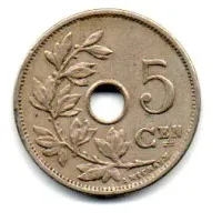 Bélgica - 1906 - 5 Centimes - Foto 2