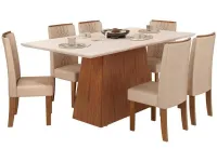 Mesa de Jantar 6 Cadeiras 100% MDF - Foto 2