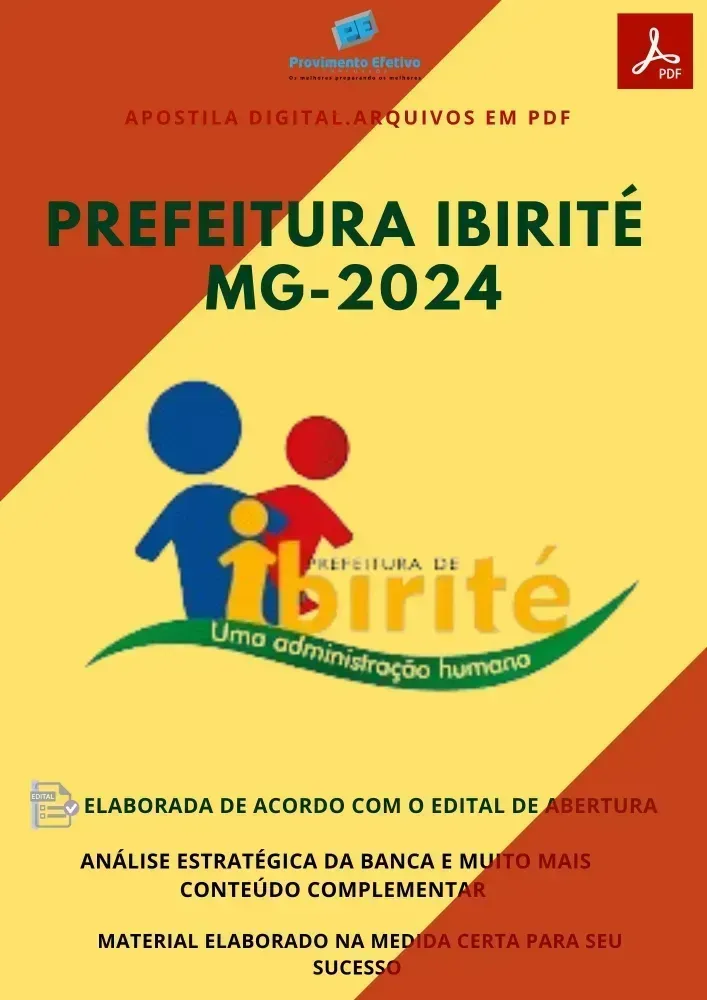 Apostila Prefeitura Ibirité MG Bioquímico  2024 Imagem