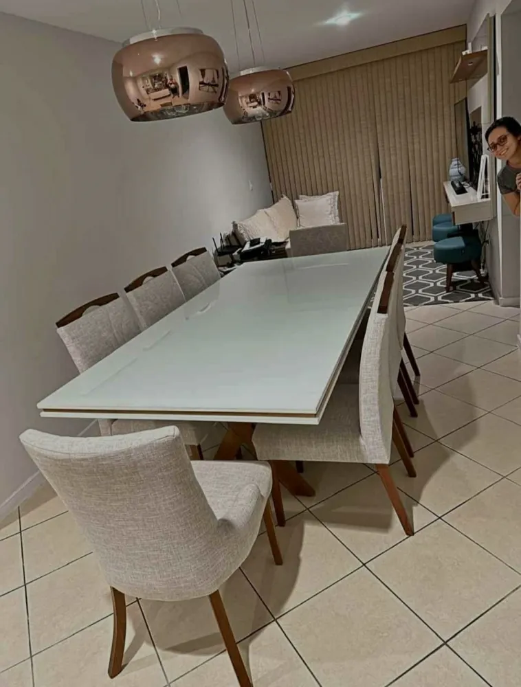Mesa de Jantar 8 Cadeiras 100% MDF Imagem