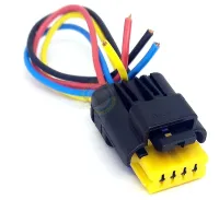 Conector Chicote 4 Vias da Resistência da Ventoinha Renault Logan / Sandero / Duster 2014/...  TC 1234