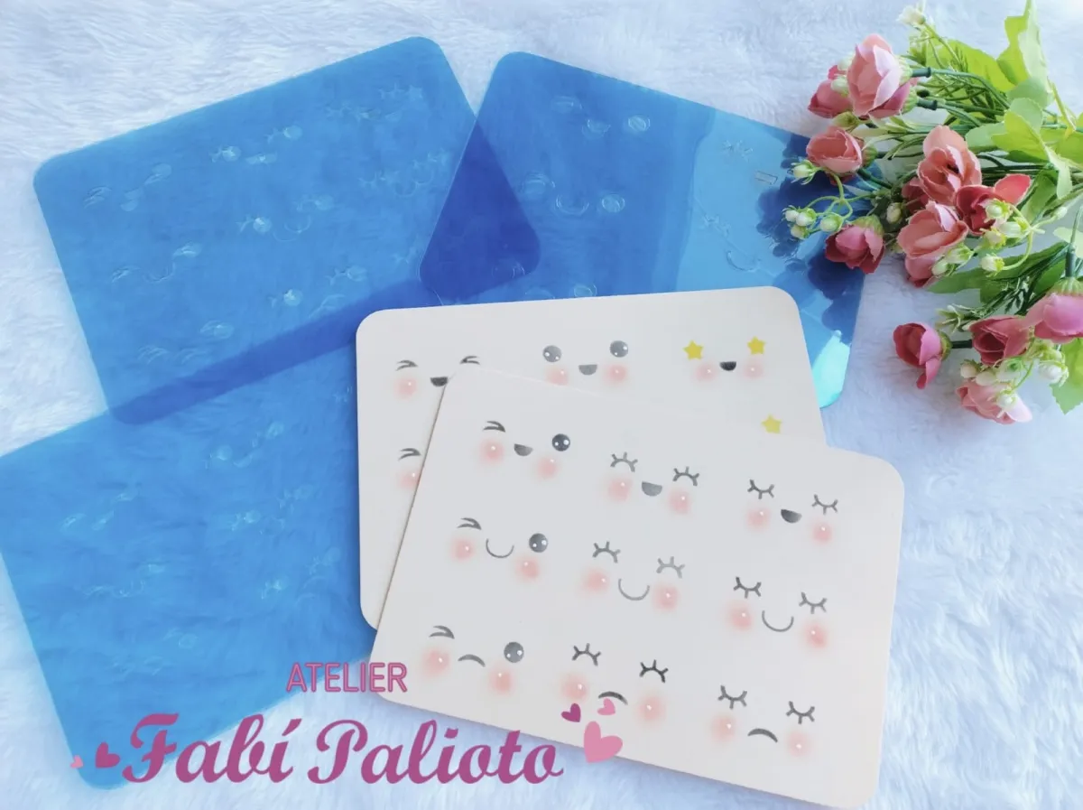 M33   Kit Marcadores de Expressões Olhos Kawaii  2 