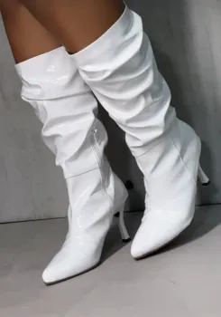 Bota Verniz Branco ( Ref 5521BR)