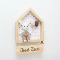 Coelhinho - Casinha - Porta Maternidade - Foto 9