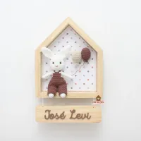 Coelhinho - Casinha - Porta Maternidade - Foto 10