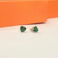 Brinco prata 925 coração verde Esm. - BF561 - Foto 3