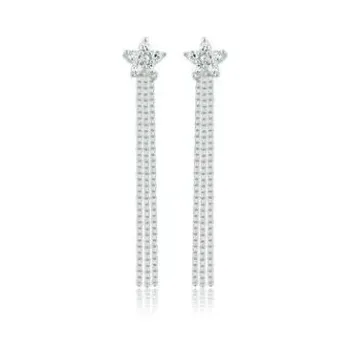 Brinco de prata com estrela - 260909