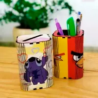 Porta Lápis Curvo de MDF - Foto 2