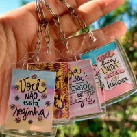 Chaveiro de Acrilico 3x4  (Minímo 6 unidades) - Foto 3